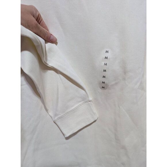 Roundtree & Yorke Men's Cream Solid Mock Neck Long-Sleeve Shirt Size M NWT - Picture 4 of 7